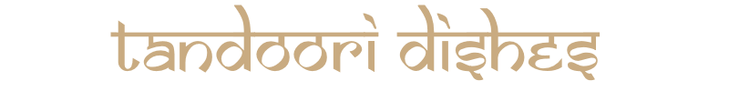 tandoori dishes
