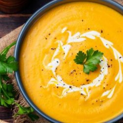 pumpkin and carrot soup adobestock 11338016555